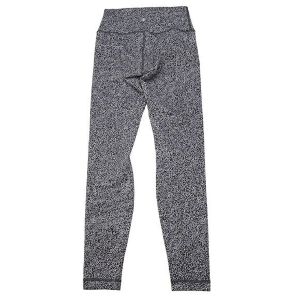 Lululemon Wunder Under Tight 28” High Rise In Luon Crackle Jaquard Black - Picture 4 of 6